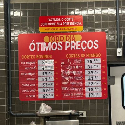 Placa com Bolsão de Preços
